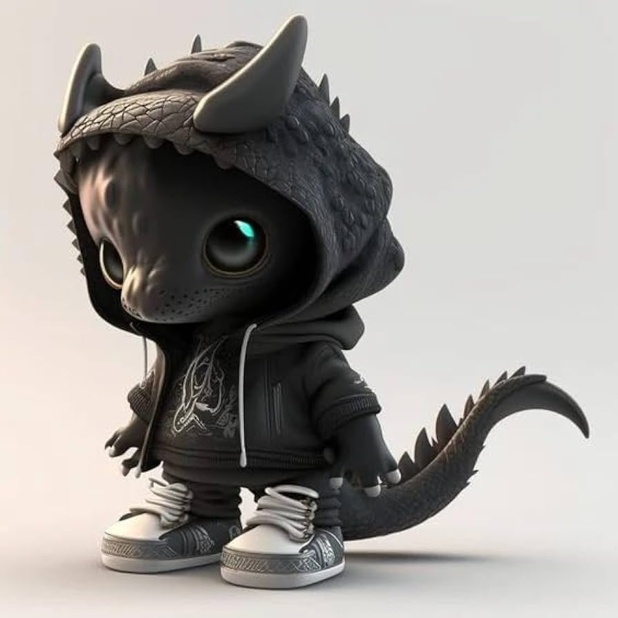 Amazon.co.jp: クールなドラゴンの置物、ユニークな手作りの樹脂